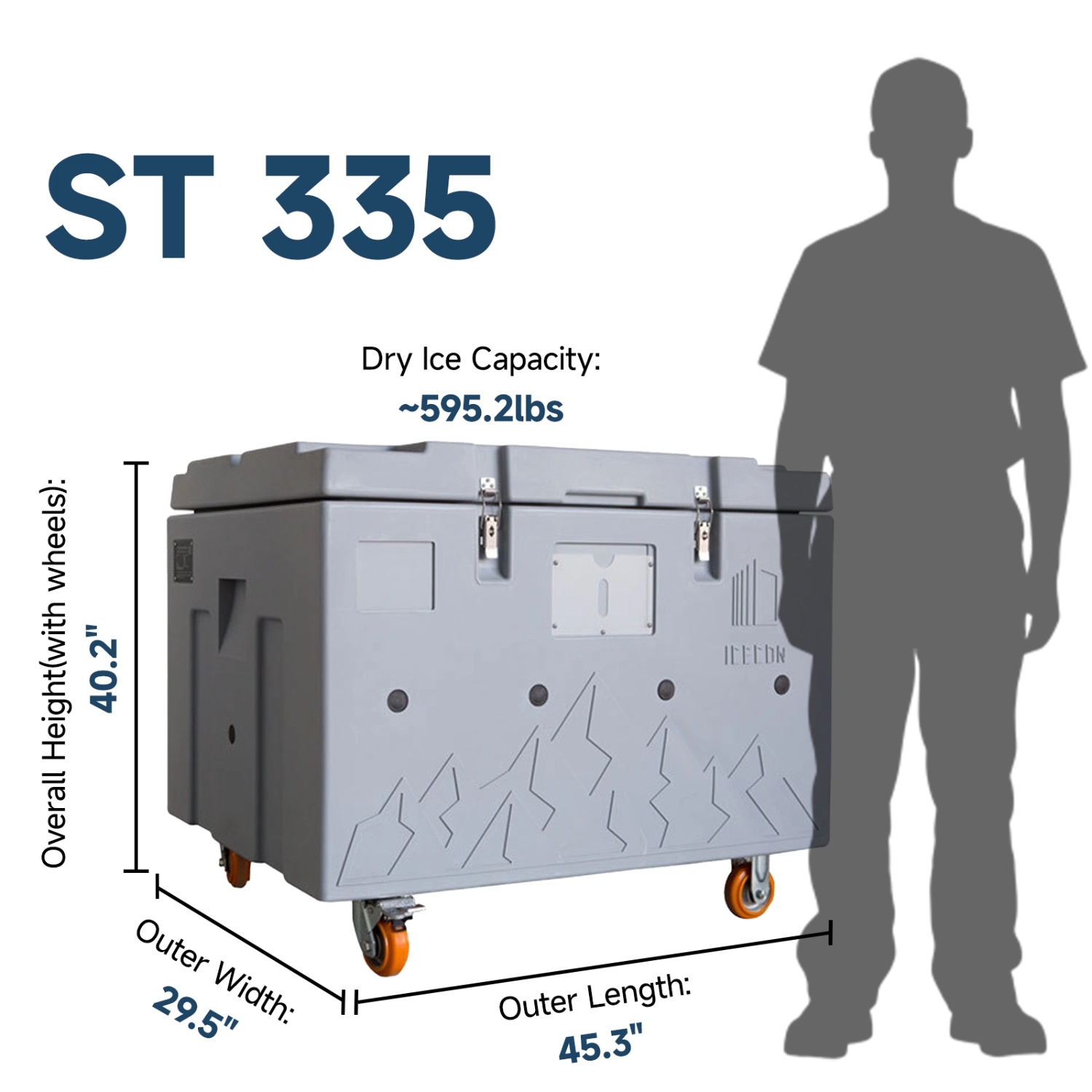 GR-DIS-335L Dry Ice Storage Container